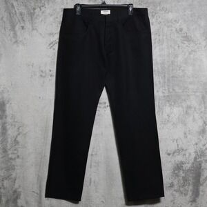 Helmut Lang Pants Mens 34x32 Black Dress Slim Straight Cotton Blend Made In USA